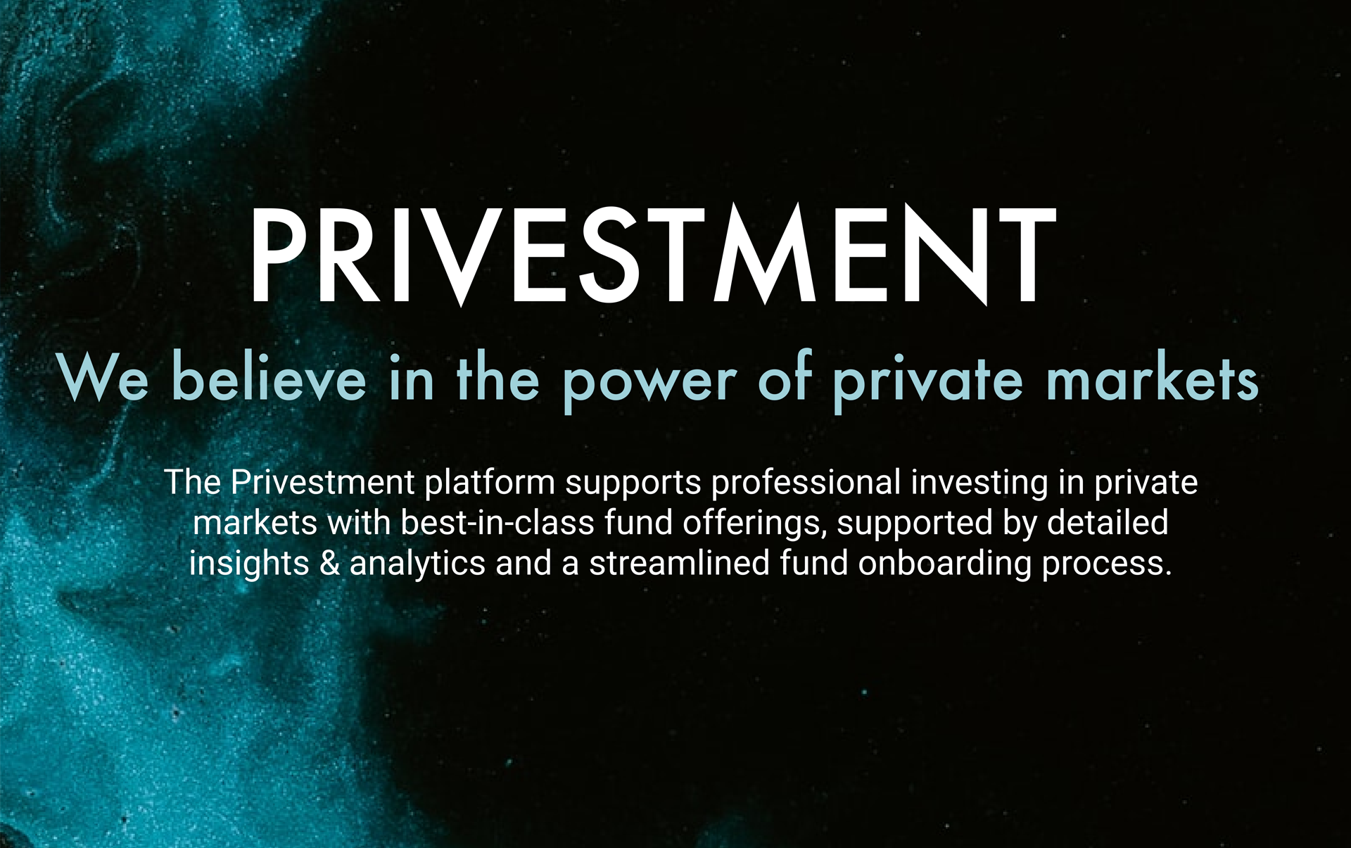 Privestment is a UX/UI design project and this is its presentation image.